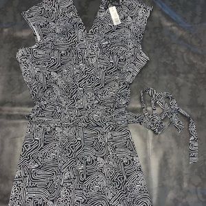 black & white jumpsuit